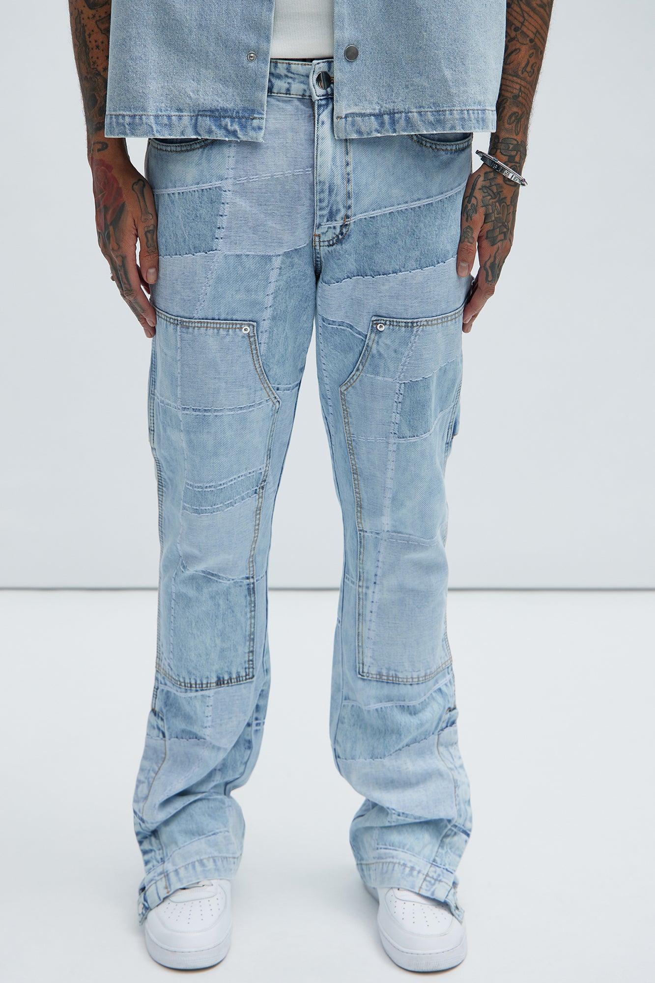 Verdugo Carpenter Flare Jeans - Light Blue Wash Product Image