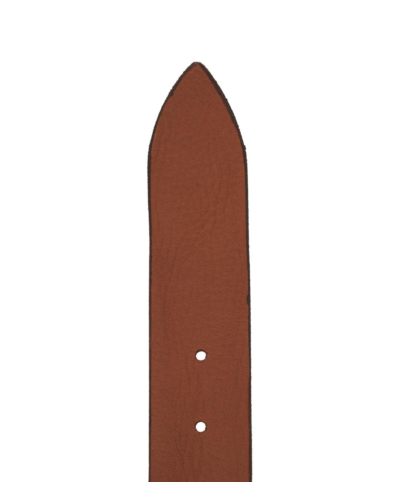 Leather belt with buckle Product Image