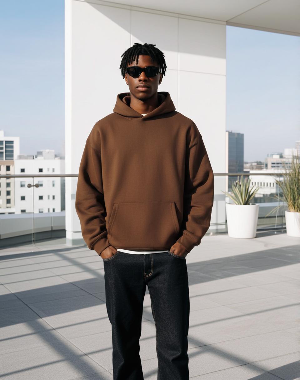 Sopula Unisex Essential Oversized Terry Heavy Hoodie Product Image