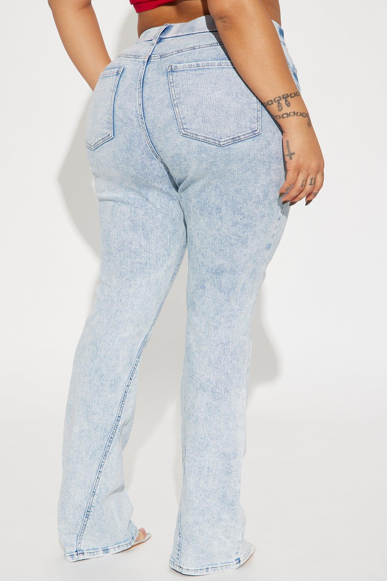 She Stands Out Tummy Control Bootcut Jeans - Light Wash Product Image