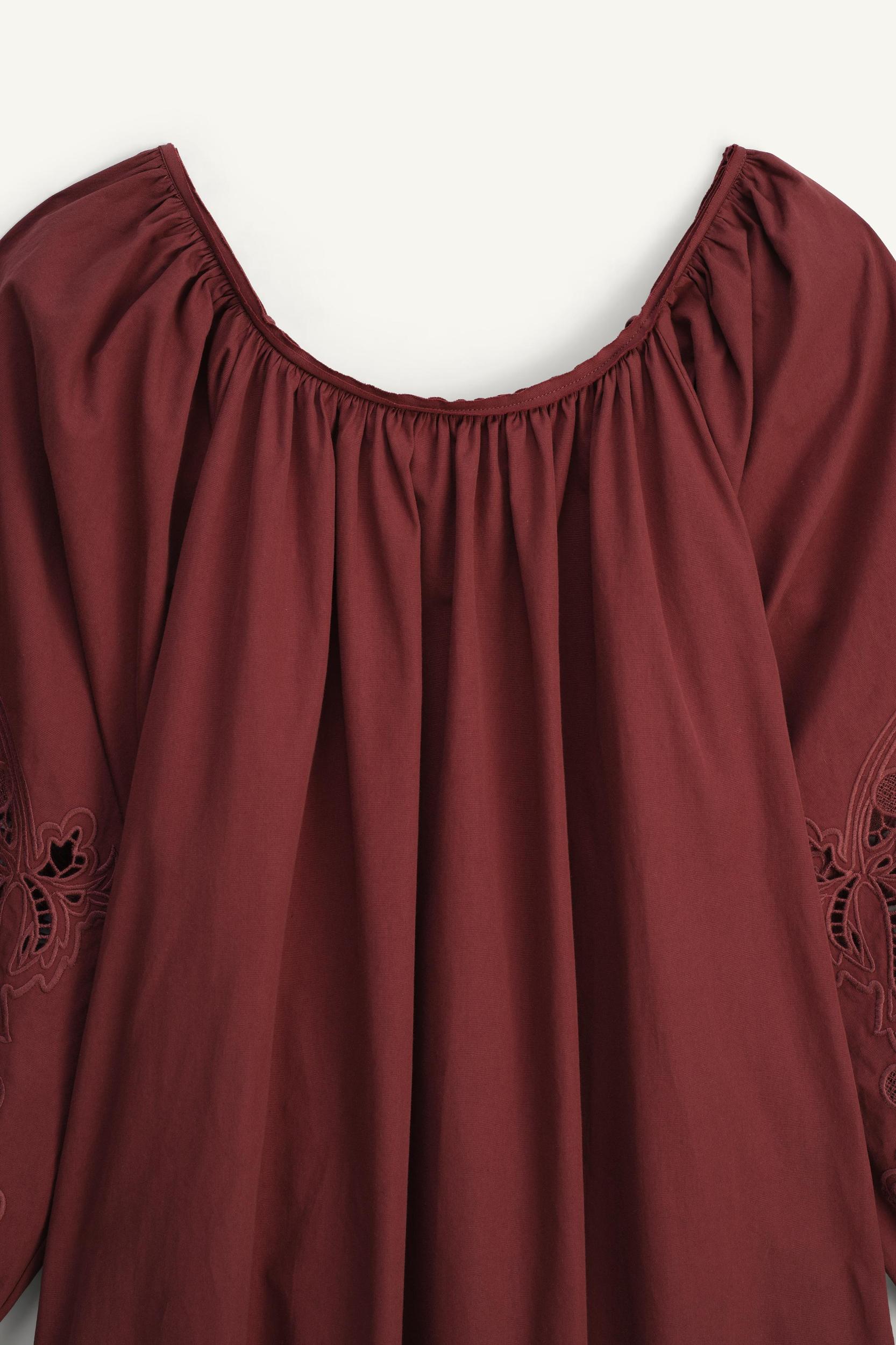 LIMITED EDITION EMBROIDERED POPLIN DRESS Product Image