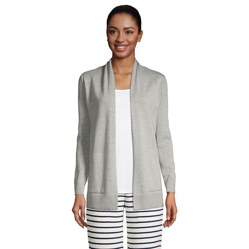 Women's Lands' End Open-Front Long Cardigan Sweater,  Product Image