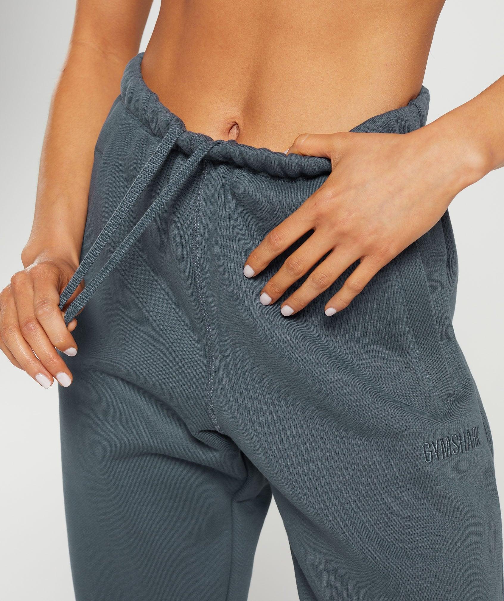 Gymshark Heavyweight Loopback Sweat Joggers - Titanium Blue Female Product Image