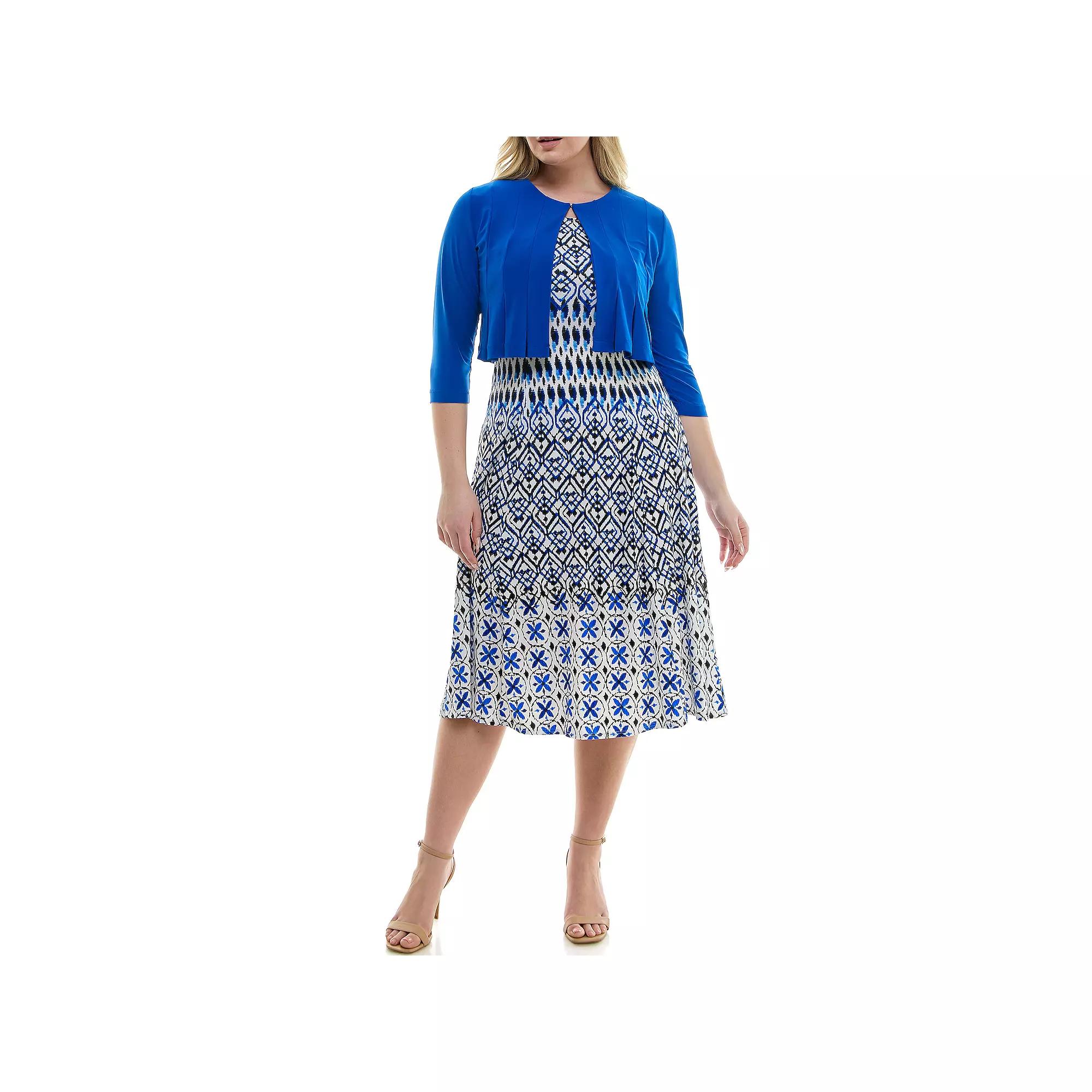 Women's Danny & Nicole 2-Piece Cardigan & Dress Set,  Product Image