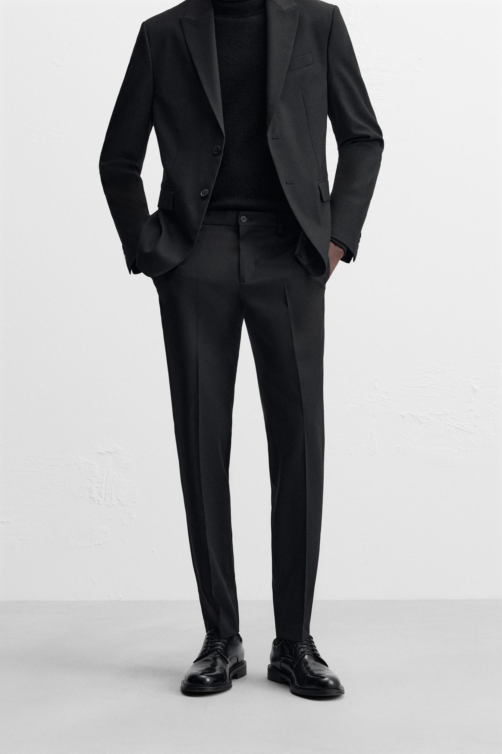 SLIM FIT SUIT PANTS Product Image