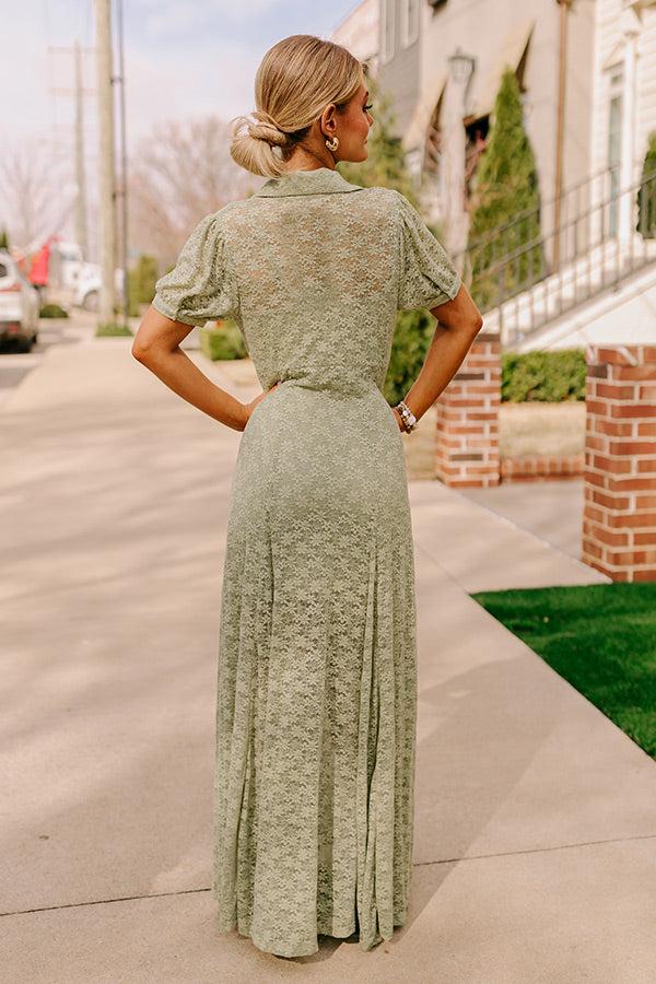 Lovely Details Lace Maxi Dress Product Image