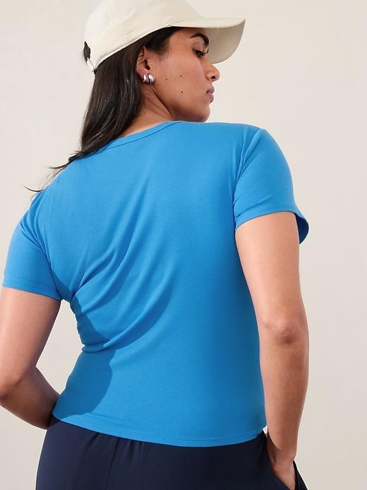 Signature Rib Crop Tee Product Image