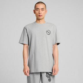 PUMA x LMC Cat T-Shirt Men in Light Grey Heather Product Image