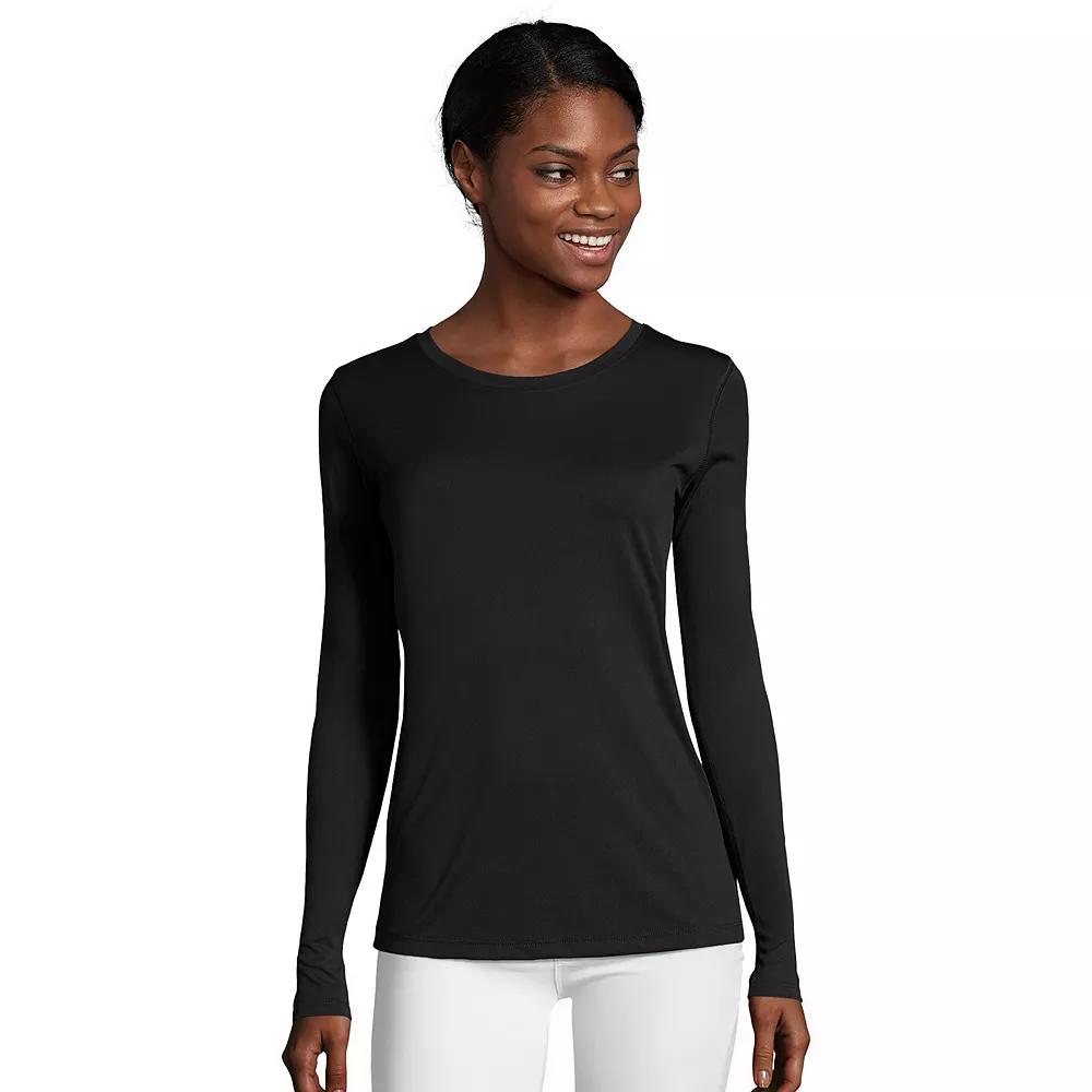 Women's Hanes® Cool Dri Long-Sleeve Performance Tee,  Product Image