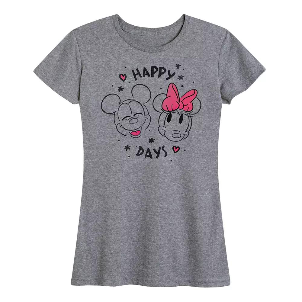 Disney's Mickey & Minnie Mouse Women's Happy Days Graphic Tee,  Product Image