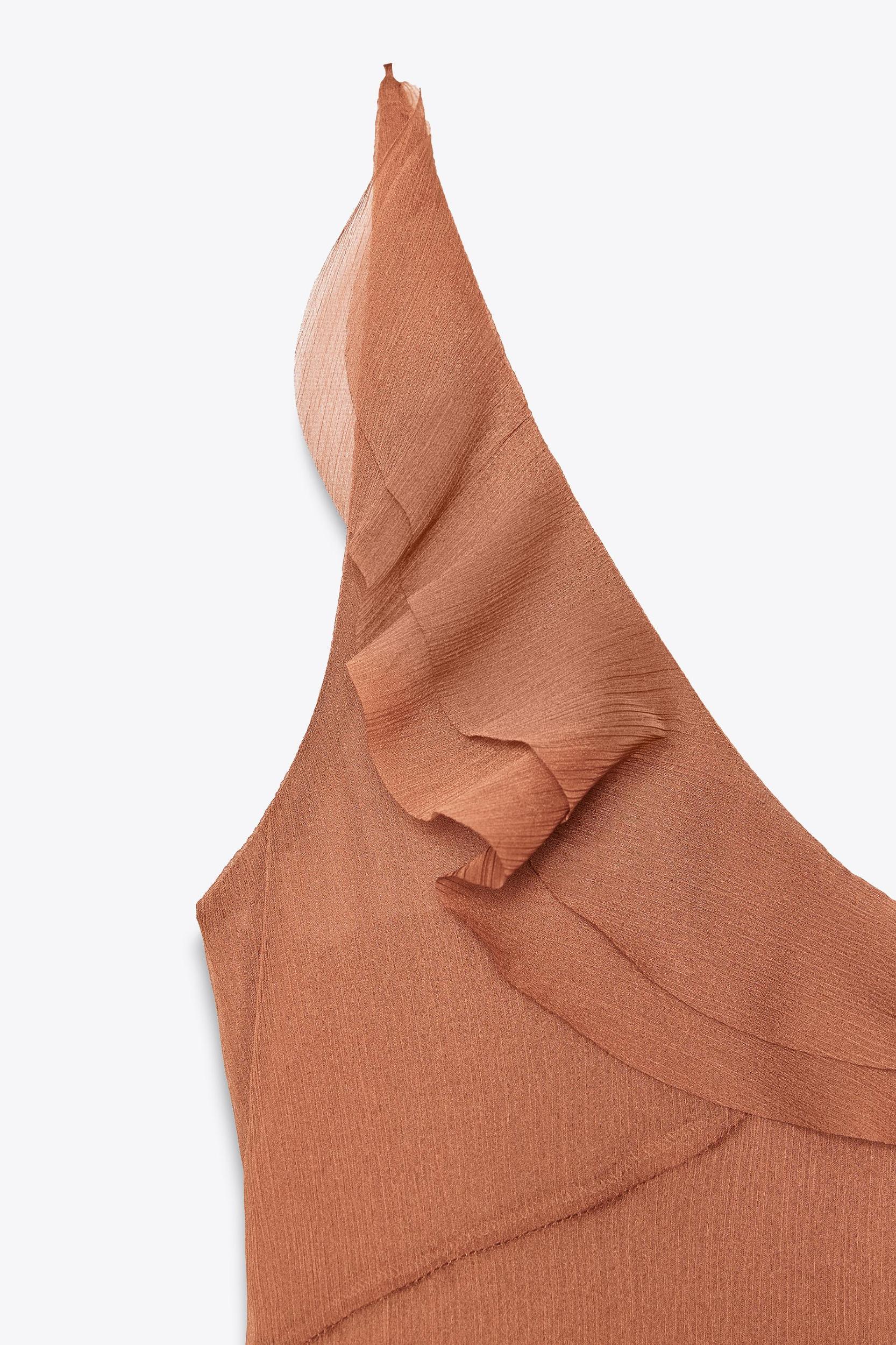 ASYMMETRICAL DRESS WITH RUFFLES Product Image