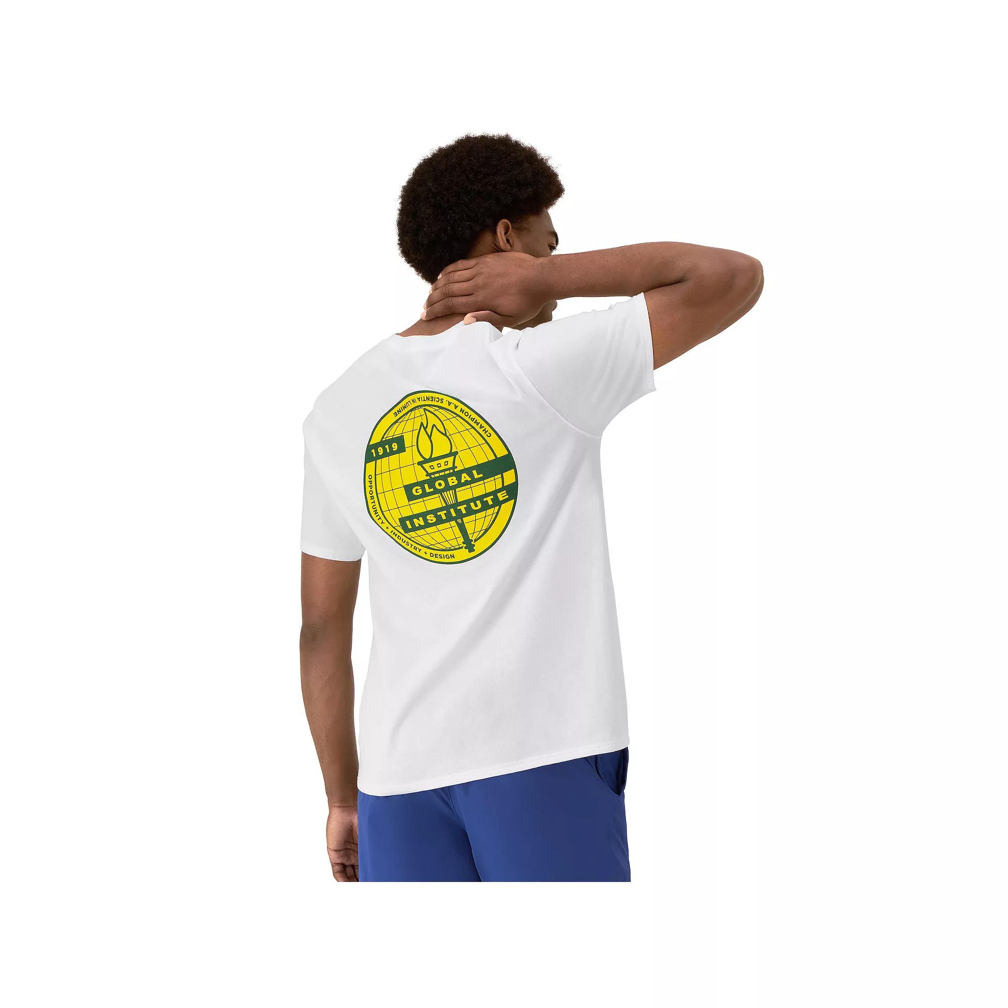 Men's Champion® Global Institute Classic Graphic Tee, Size: XL, White Product Image
