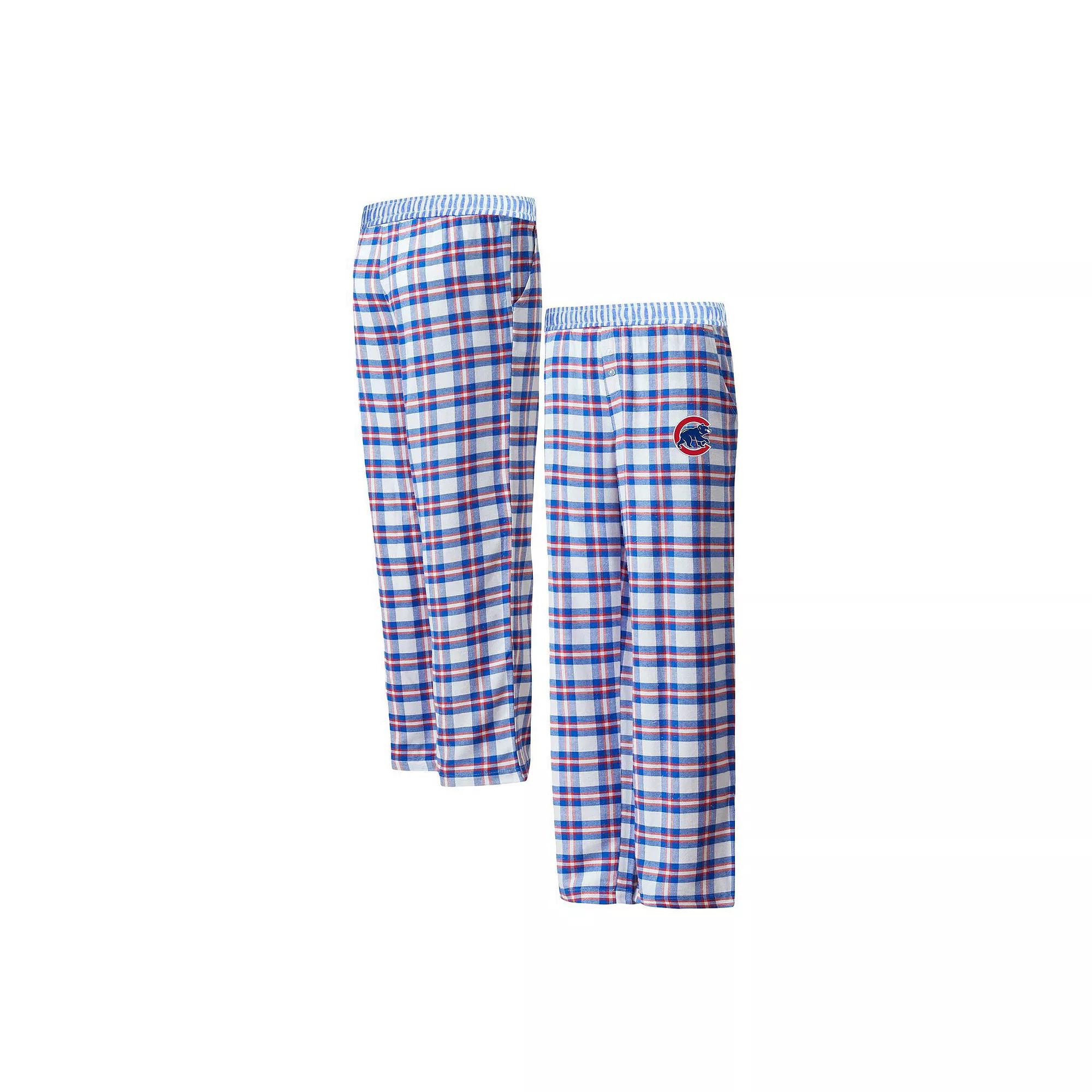 Women's Concepts Sport Royal/Red Chicago Cubs Sienna Flannel Sleep Pants, Size: XL, Blue Product Image