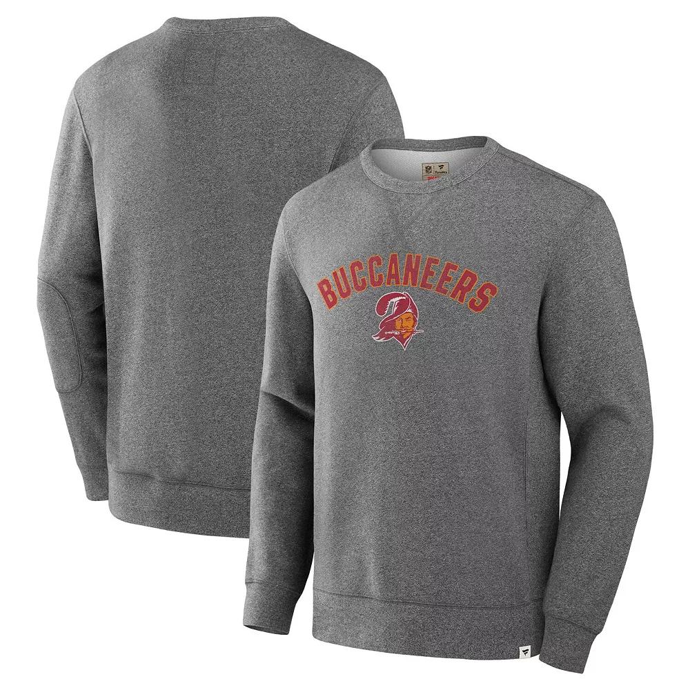 Men's Fanatics Heather Gray Kansas City Chiefs Loop Terry Pullover Sweatshirt,  Product Image