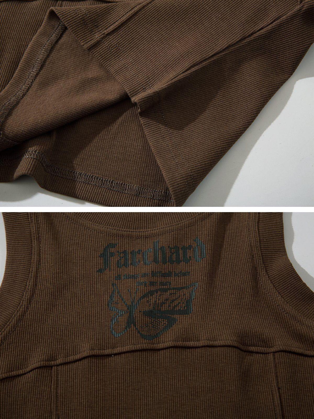 Aelfric Eden Butterfly Print Knitting Tank Top Female Product Image