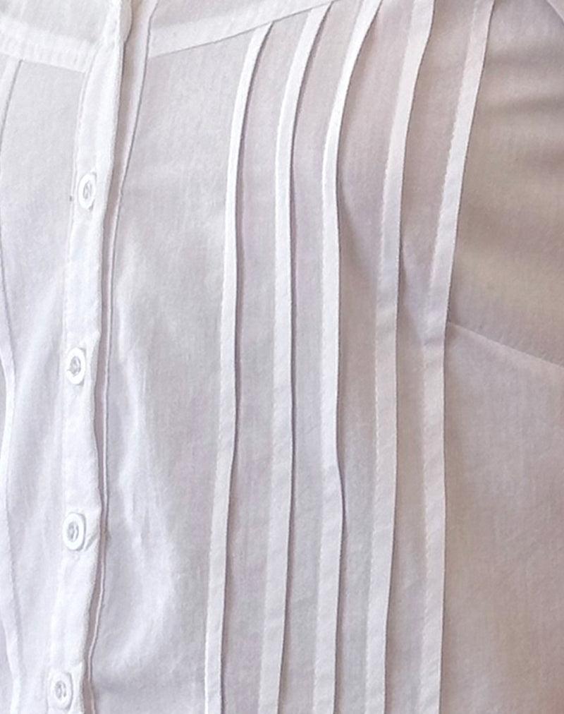 Wilmot Blouse in White Poplin Female Product Image