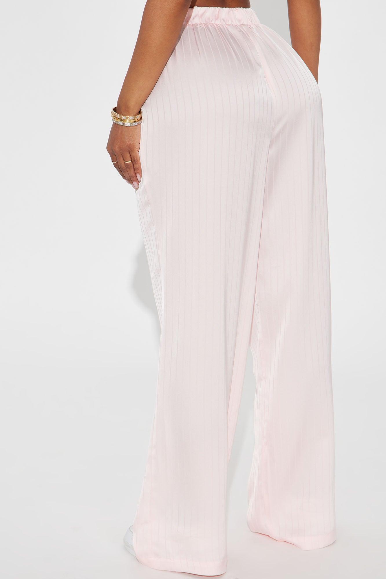 Mia Satin Boxer Pant - Pink Product Image