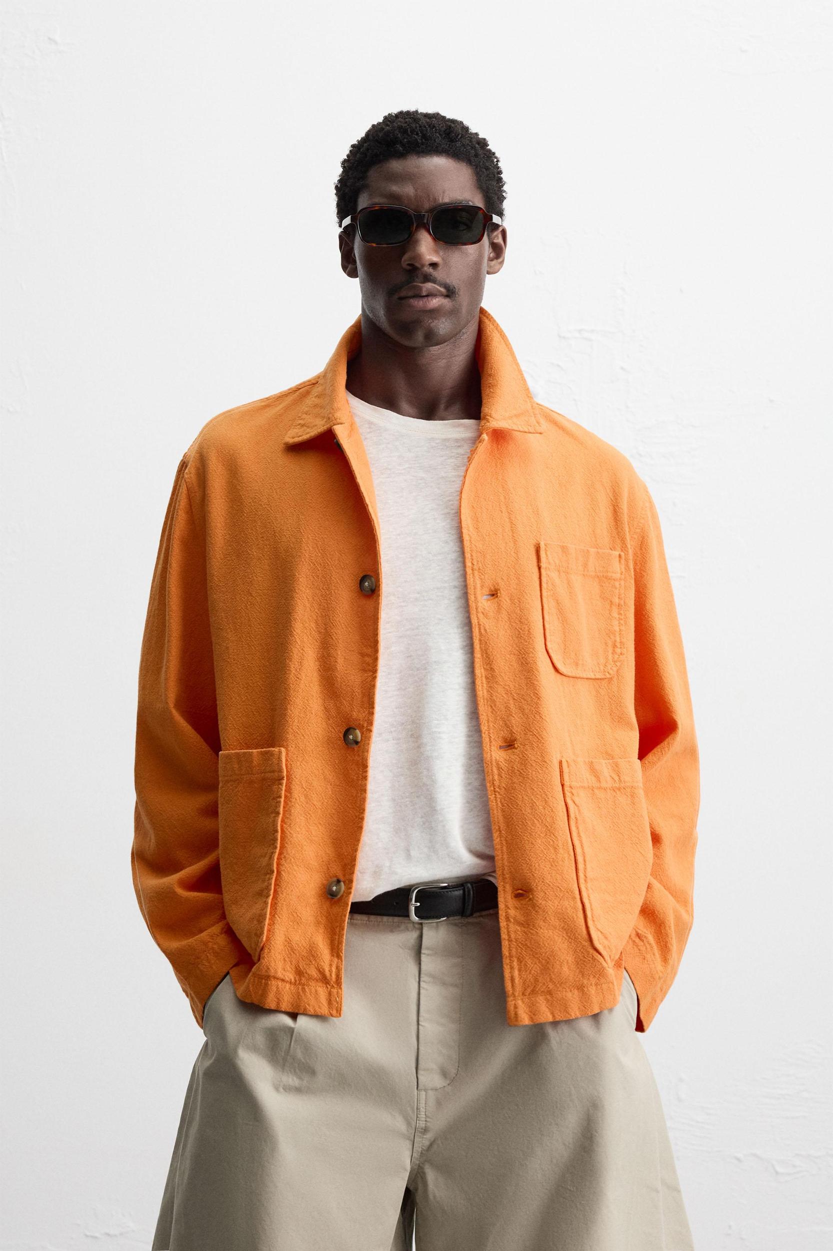 LINEN - COTTON OVERSHIRT Product Image