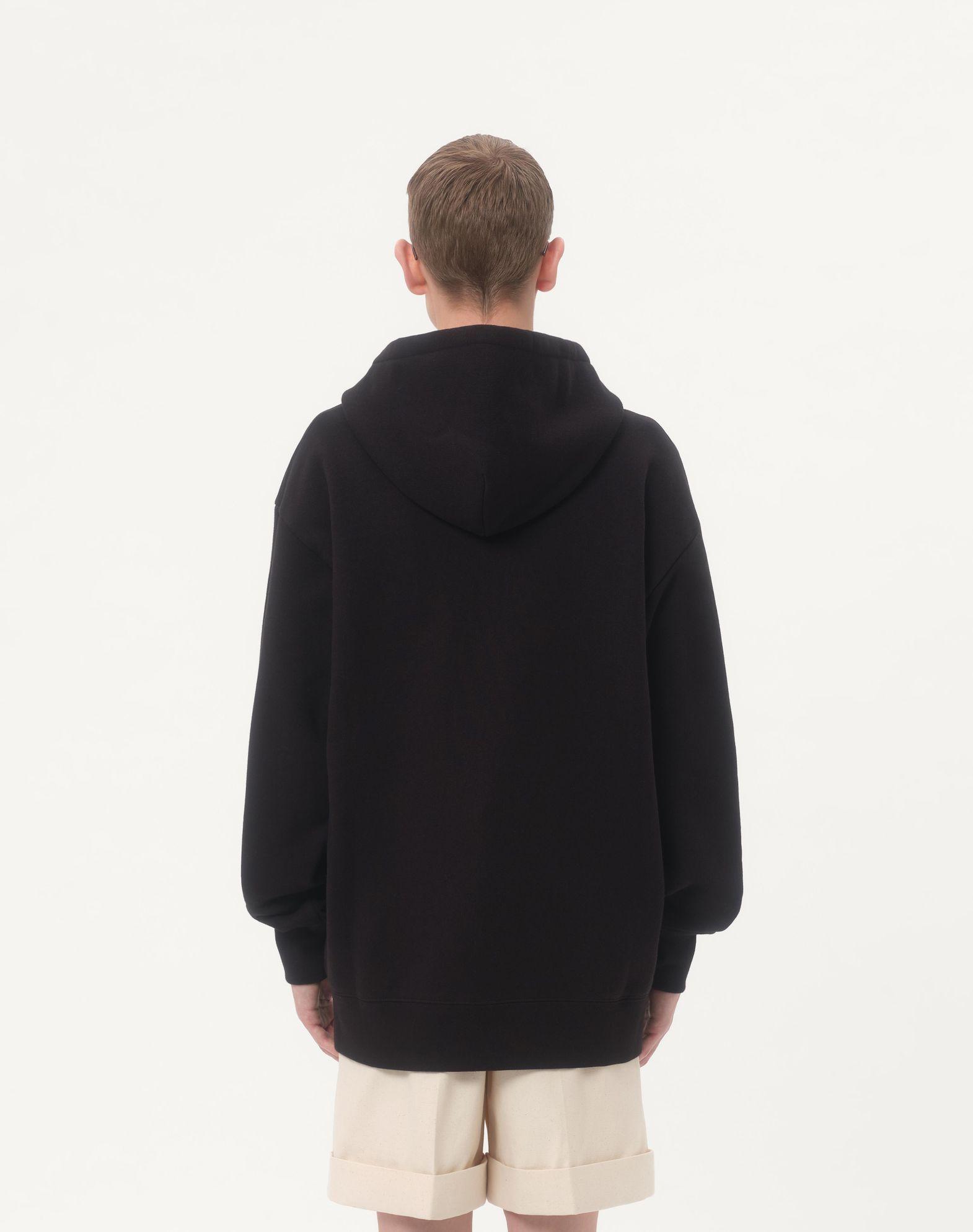 Cotton Hooded Sweatshirt With Vg Patch Product Image