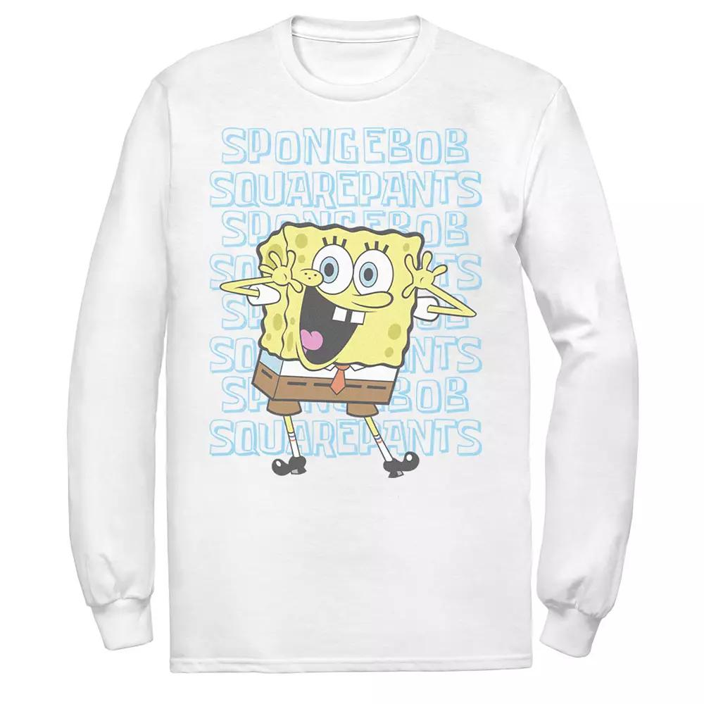 Men's SpongeBob SquarePants Name Stack Portrait Tee,  Product Image
