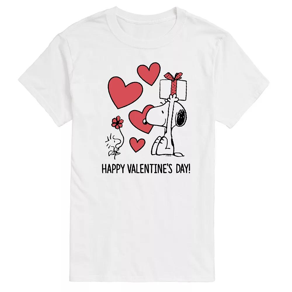 Big & Tall Peanuts Snoopy Happy Valentines Day Graphic Tee, Men's,  Product Image
