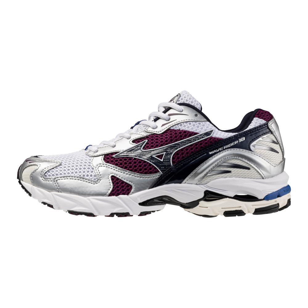 Wave Rider 10 Sportstyle Sneaker, White/Dark Purple Product Image