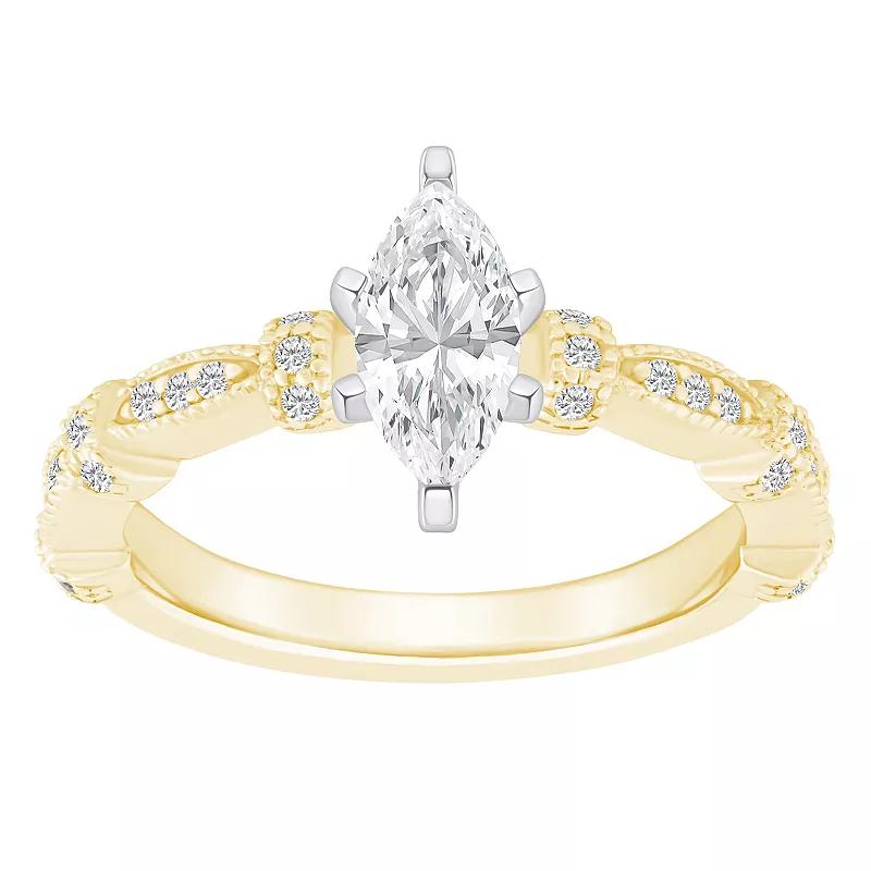 Alyson Layne 14k Gold 1/2 Carat T.W. Diamond Marquise Engagement Ring, Womens White Gold Product Image