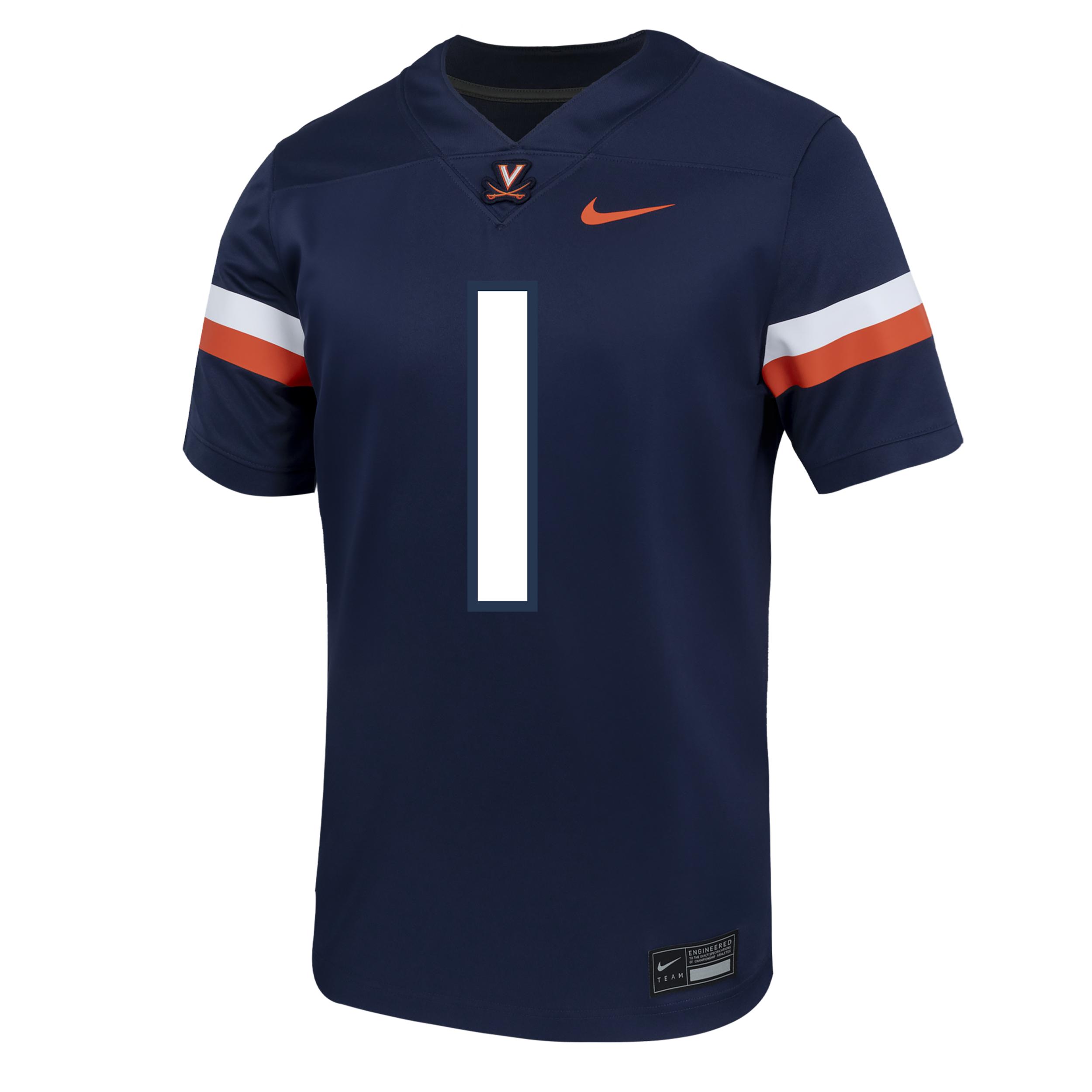 Virginia Nike Mens College Football Replica Jersey | P31811U372-NVY Product Image