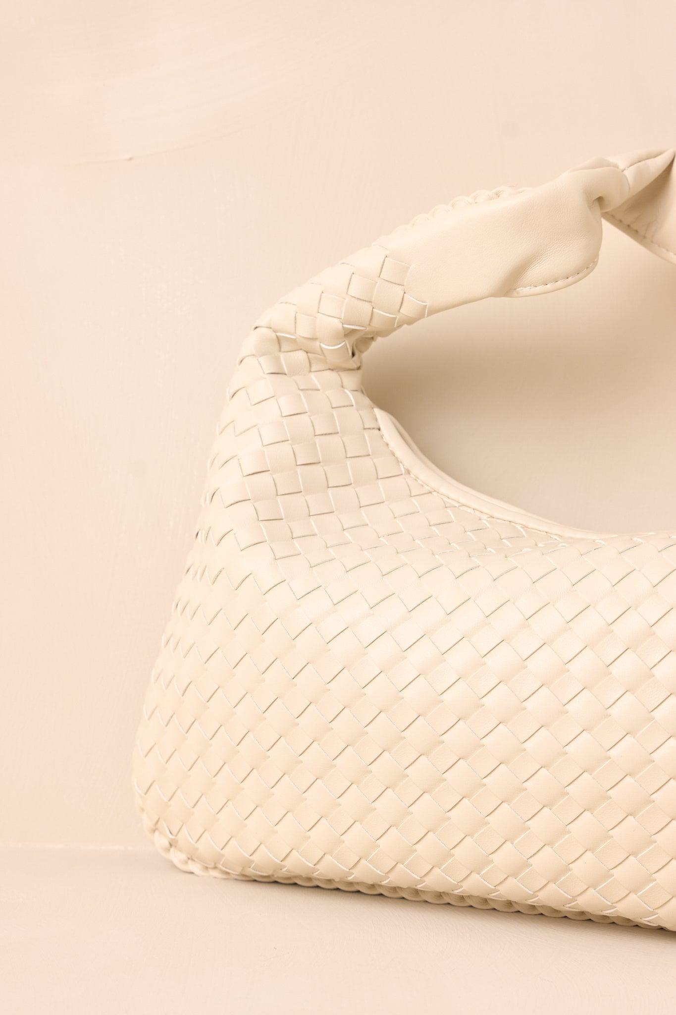 Dream Of The Fleet Oatmilk Woven Handbag Product Image