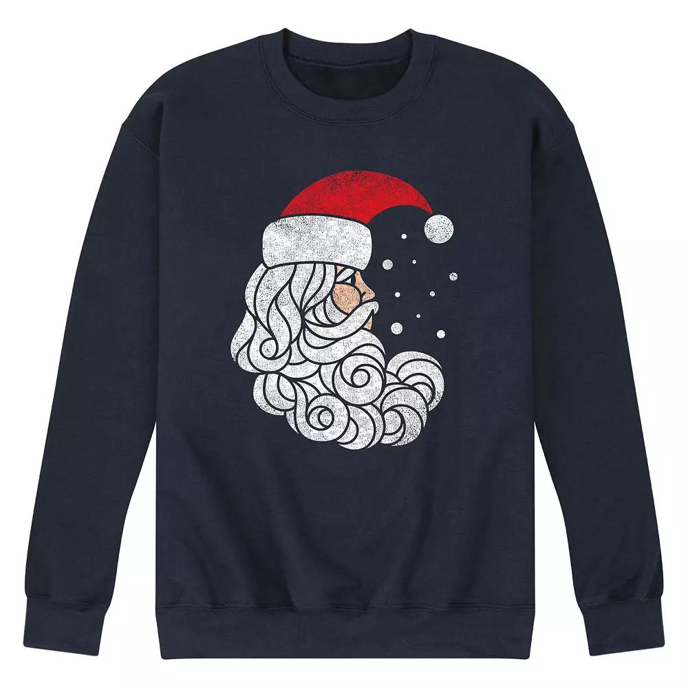 Men's Stained Glass Santa Sweatshirt,  Product Image
