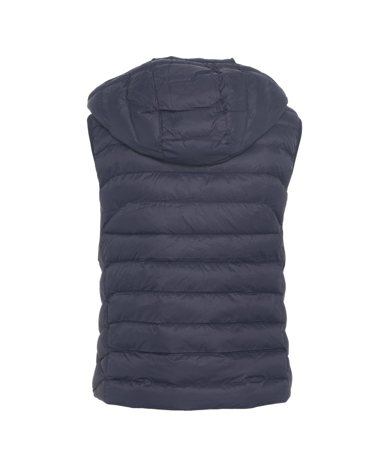 Quilted vest with hood Product Image