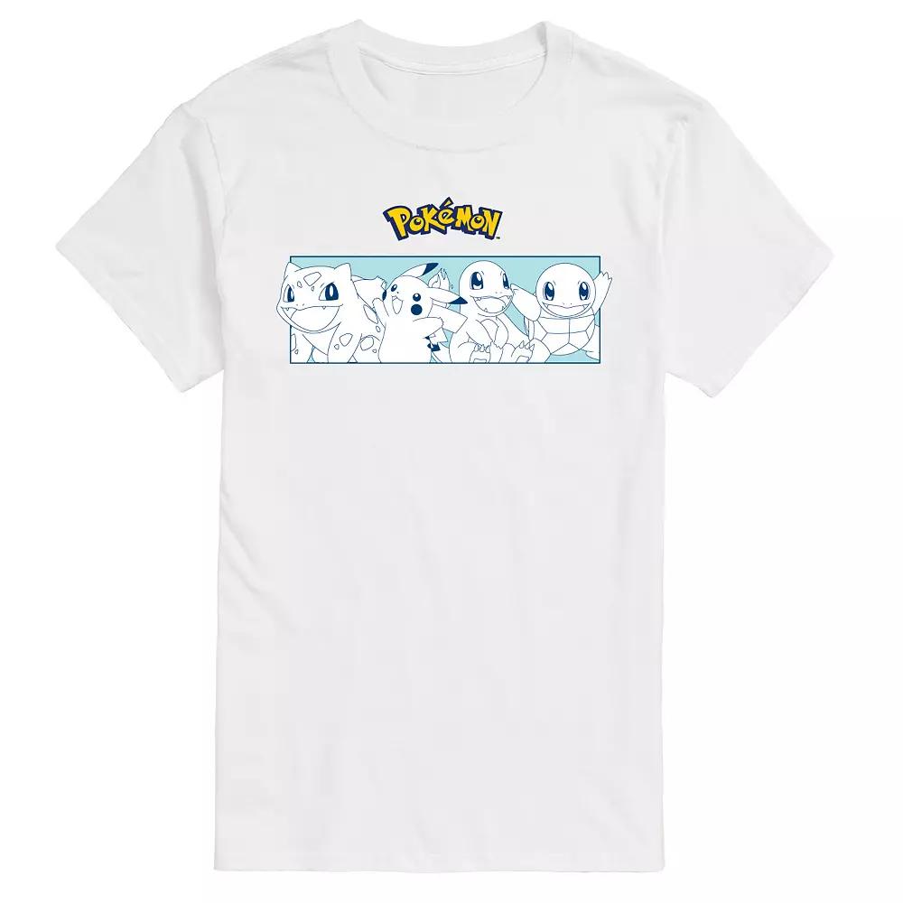 Men's Pokemon Starters Stripe Graphic Tee,  Product Image