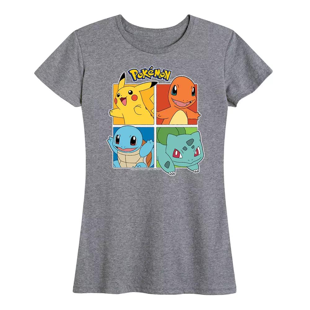 Women's Pokemon Partner Squares Graphic Tee,  Product Image