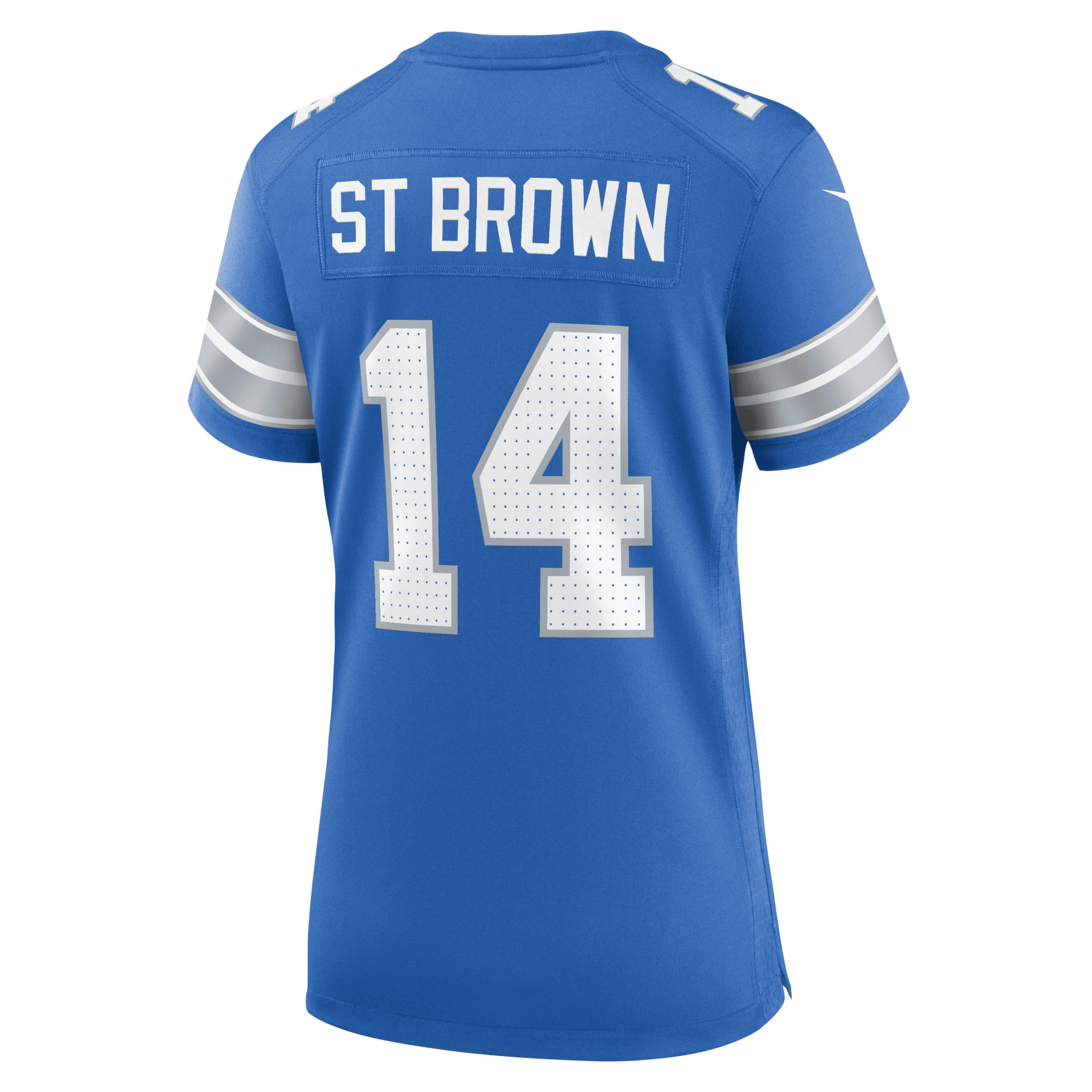 Amon-Ra St. Brown Detroit Lions Nike Womens NFL Game Football Jersey | 67NW0B9K9JF-DE3 Product Image