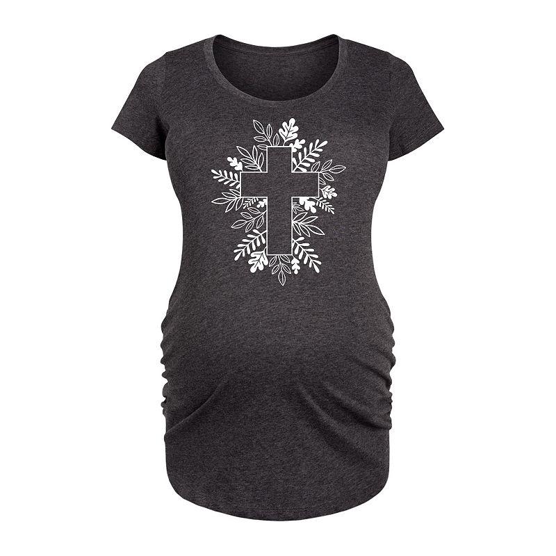 Maternity Foliage Cross Graphic Tee, Women's,  Product Image
