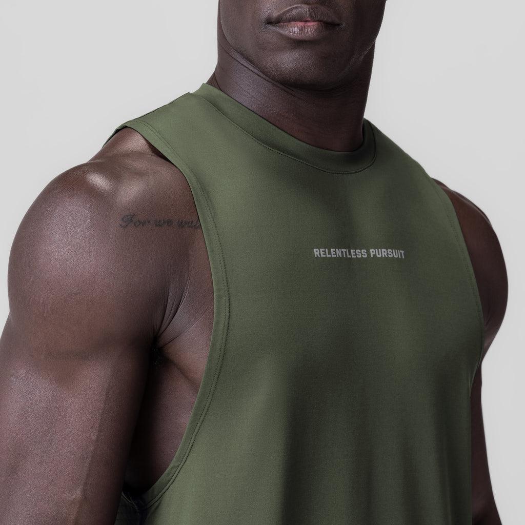 0837. 3D-Lite® 2.0 Lycra® Muscle Tank - Olive "RP" Product Image