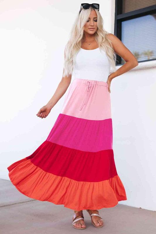 Mariana Tiered Maxi Skirt Product Image