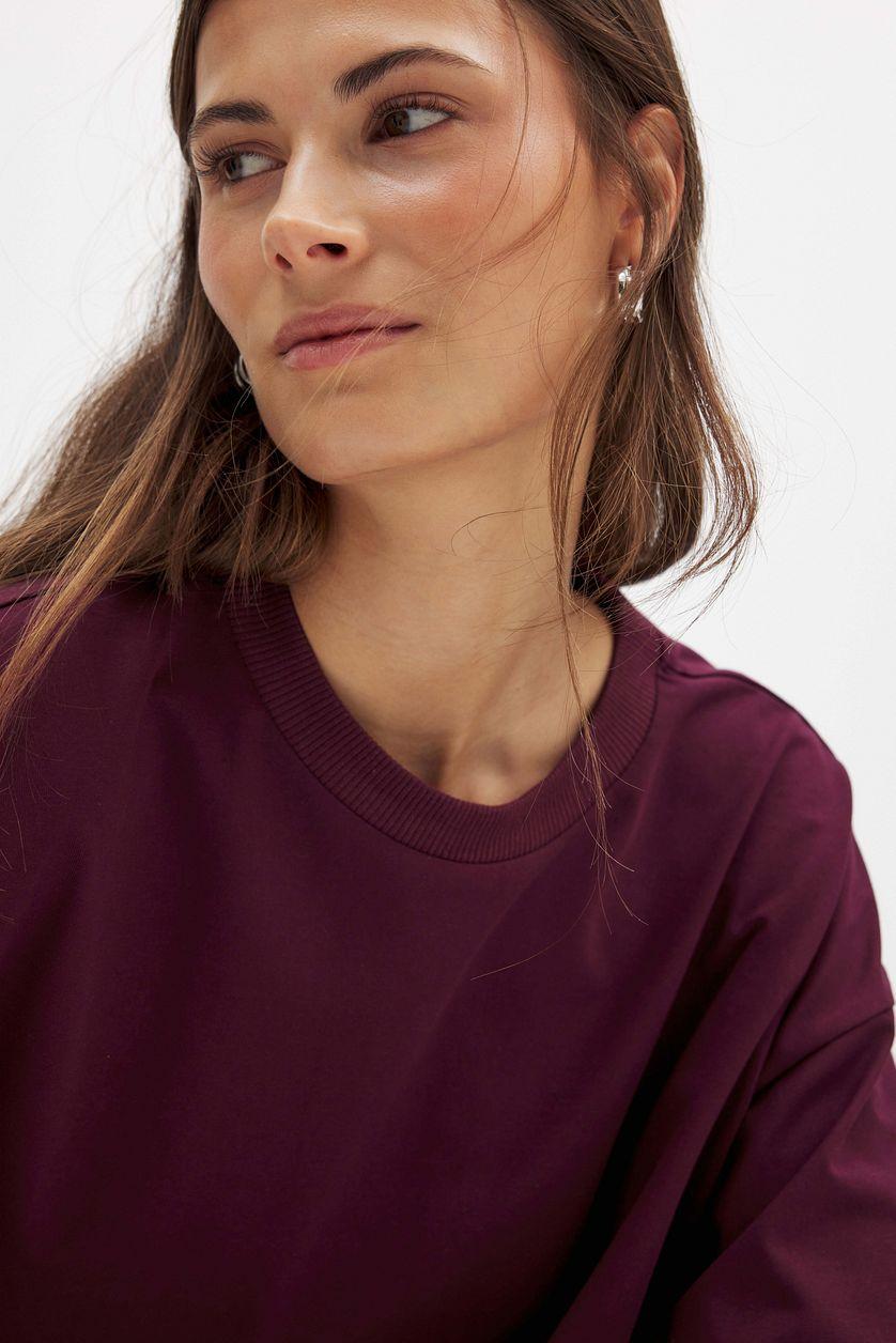 Round Neck Oversized Heavy Tee Product Image