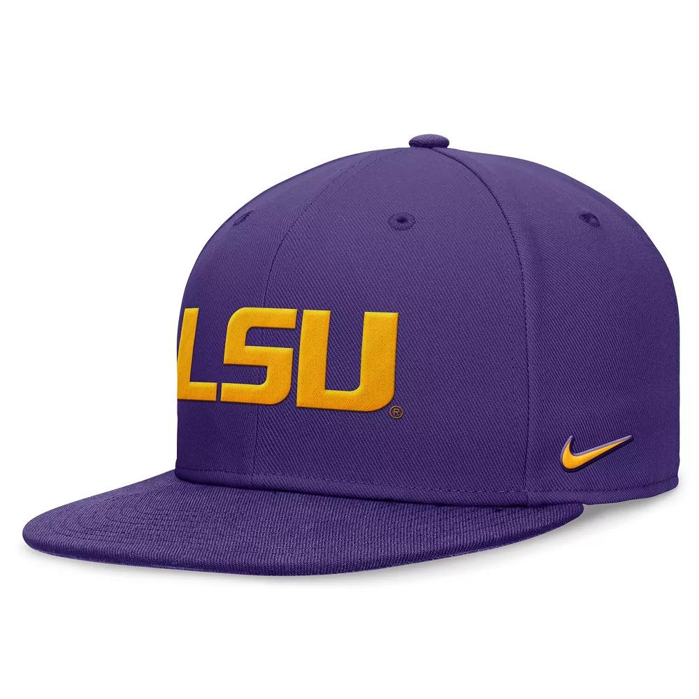 Men's Nike Purple LSU Tigers On-Field Pro Fitted Hat, Size: 7 1/2 Product Image