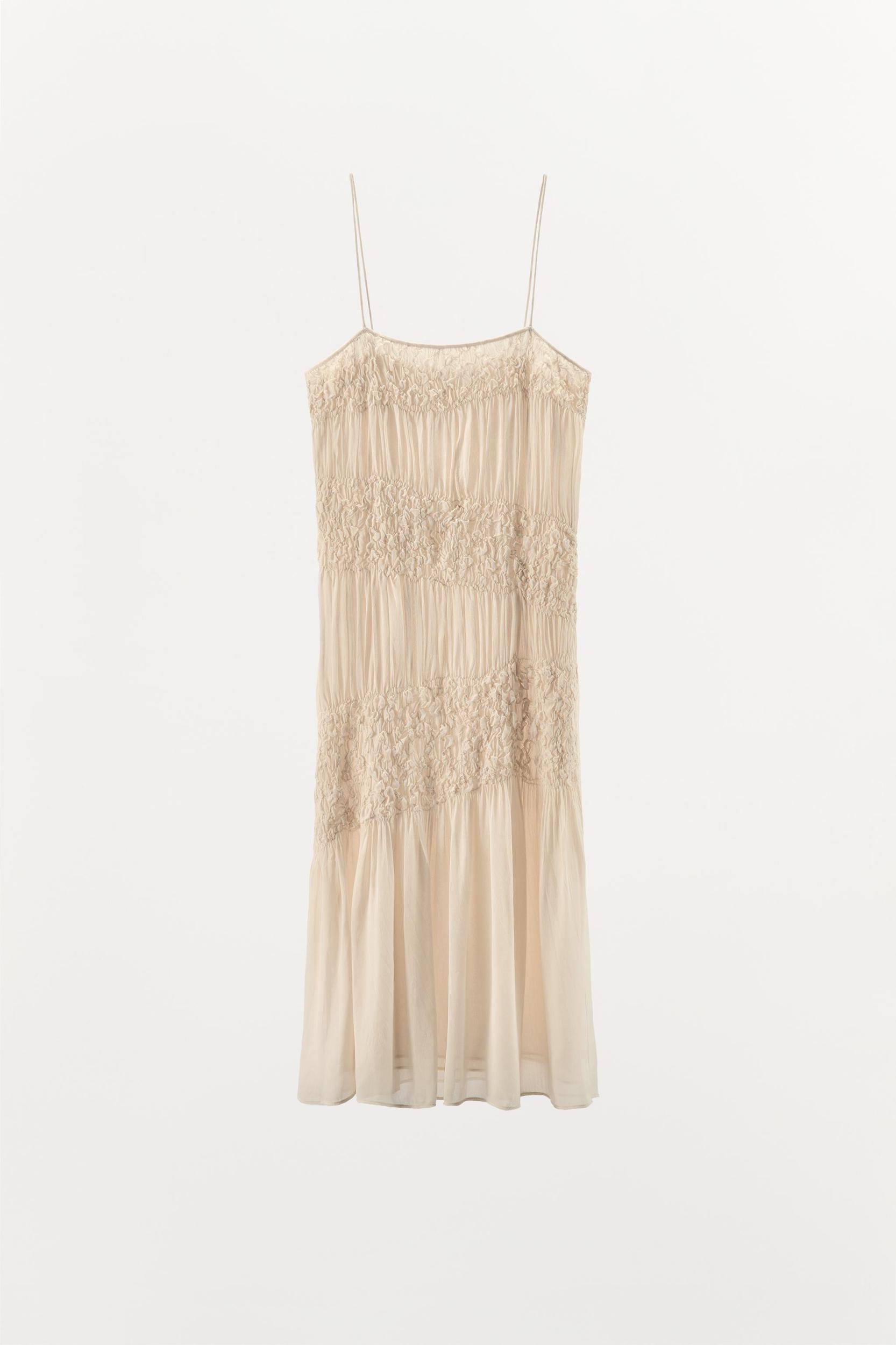 PLEATED STRAP DRESS Product Image