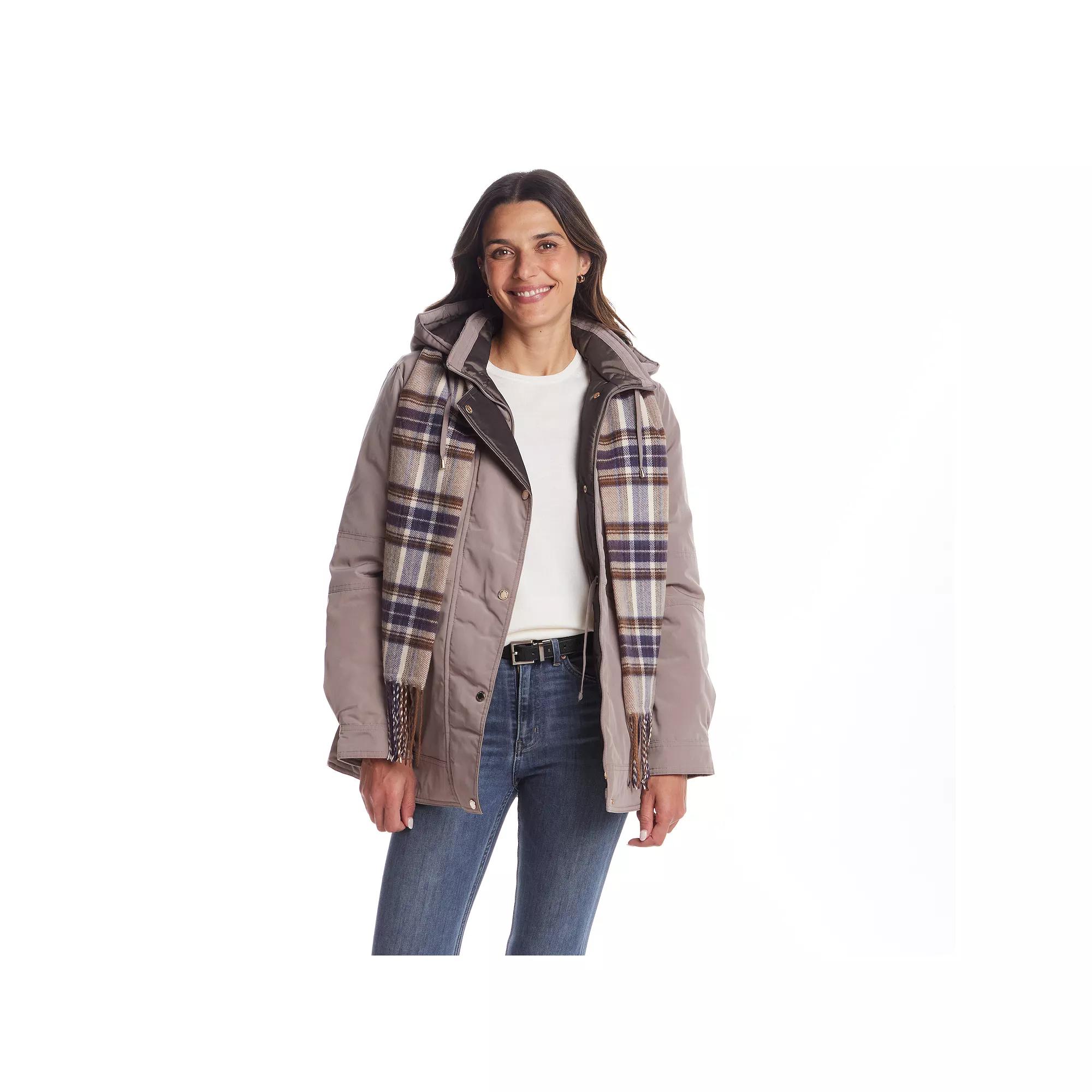 Women's Gallery Hooded Heavyweight Stadium Jacket, Size: Small, Merlot Product Image