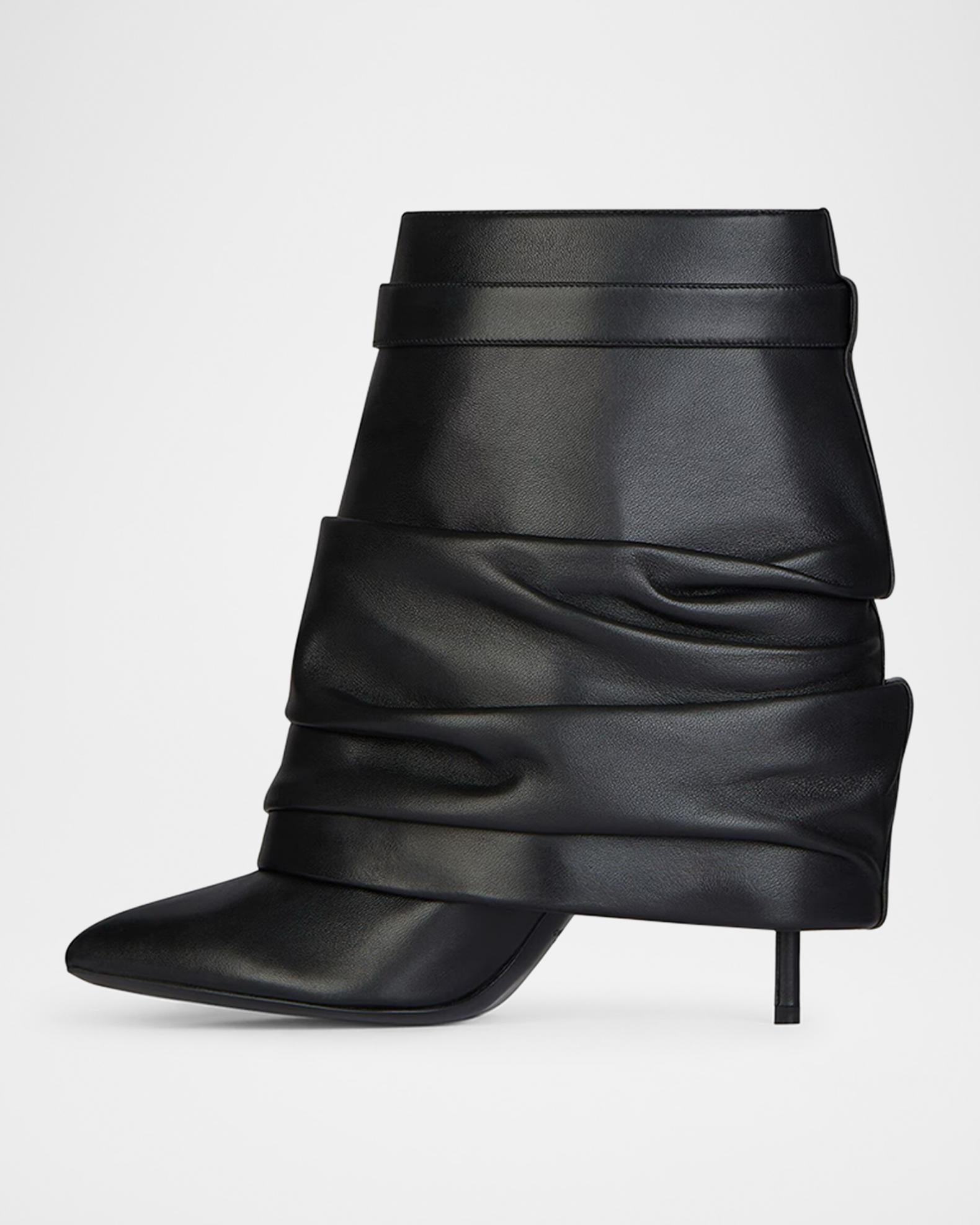 Shark Lock Ankle Stiletto Boots Product Image