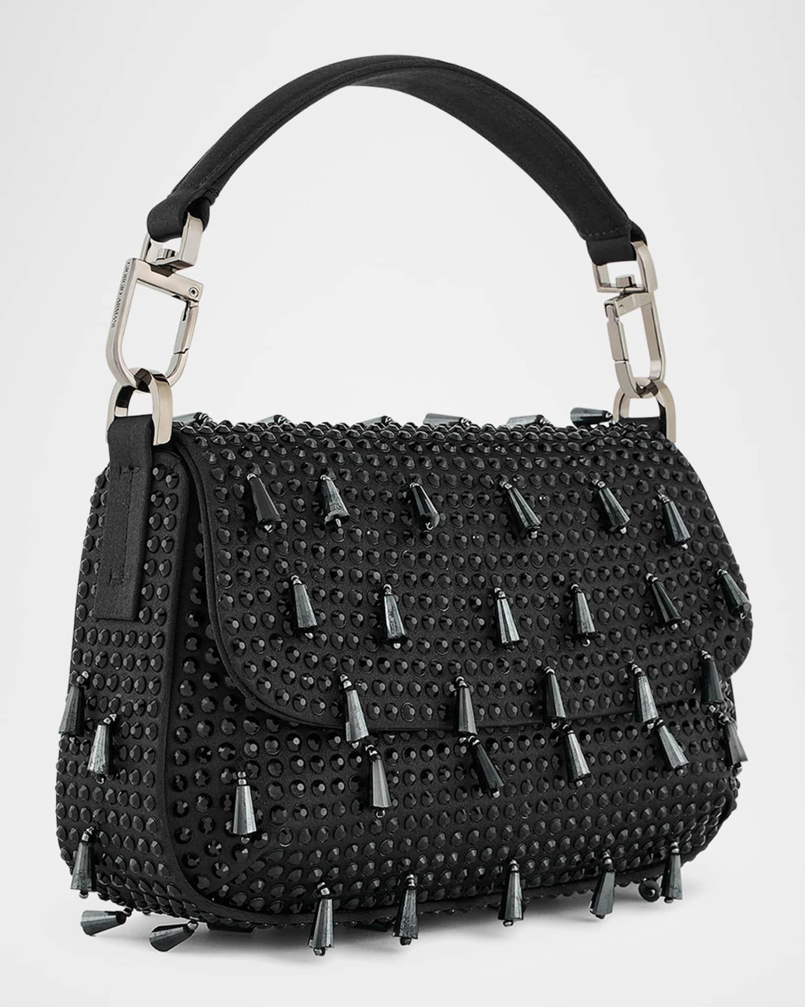 La Prima Small Beaded Top-Handle Bag Product Image
