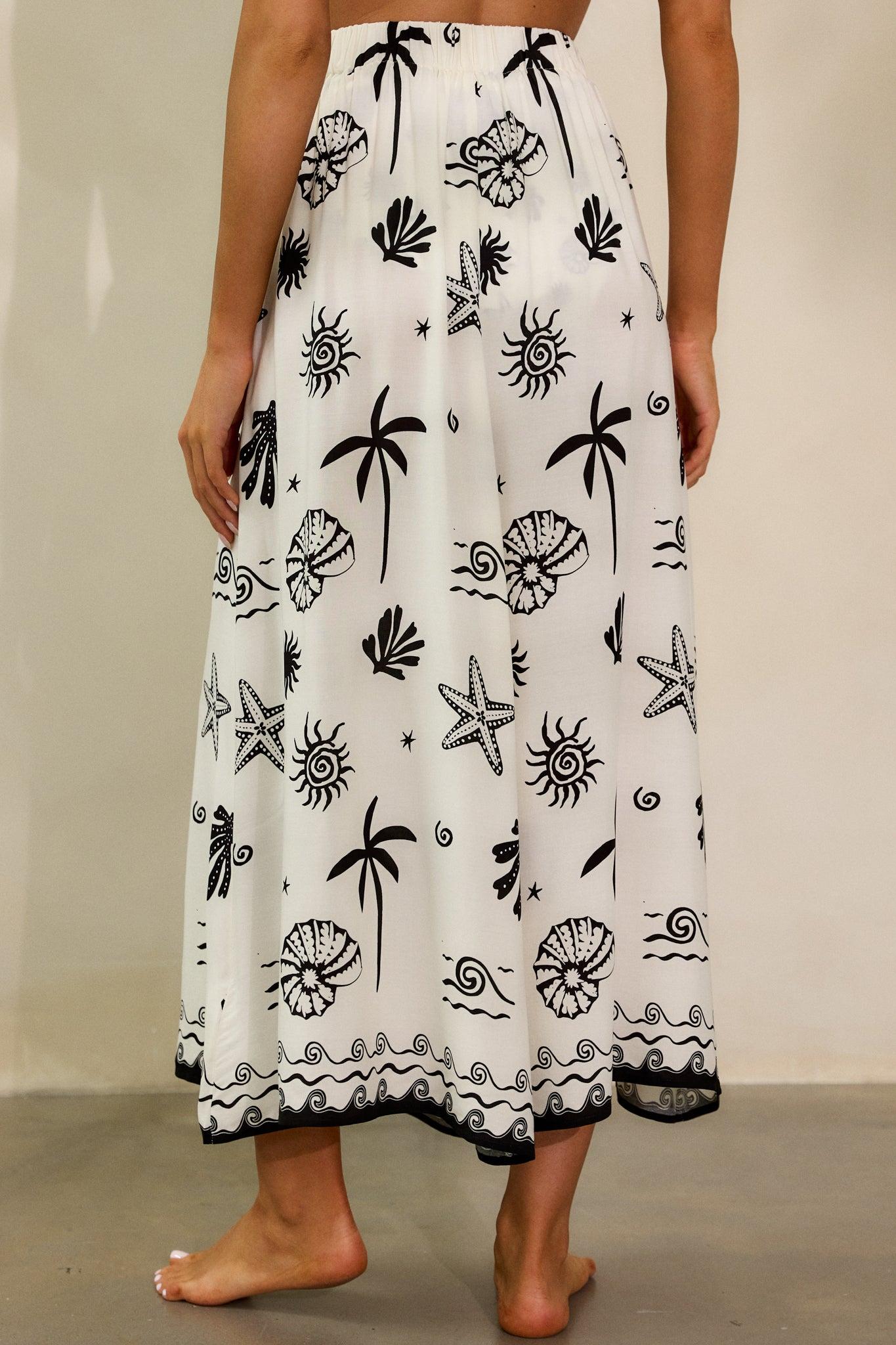 MINKPINK Shell White Midi Skirt Product Image