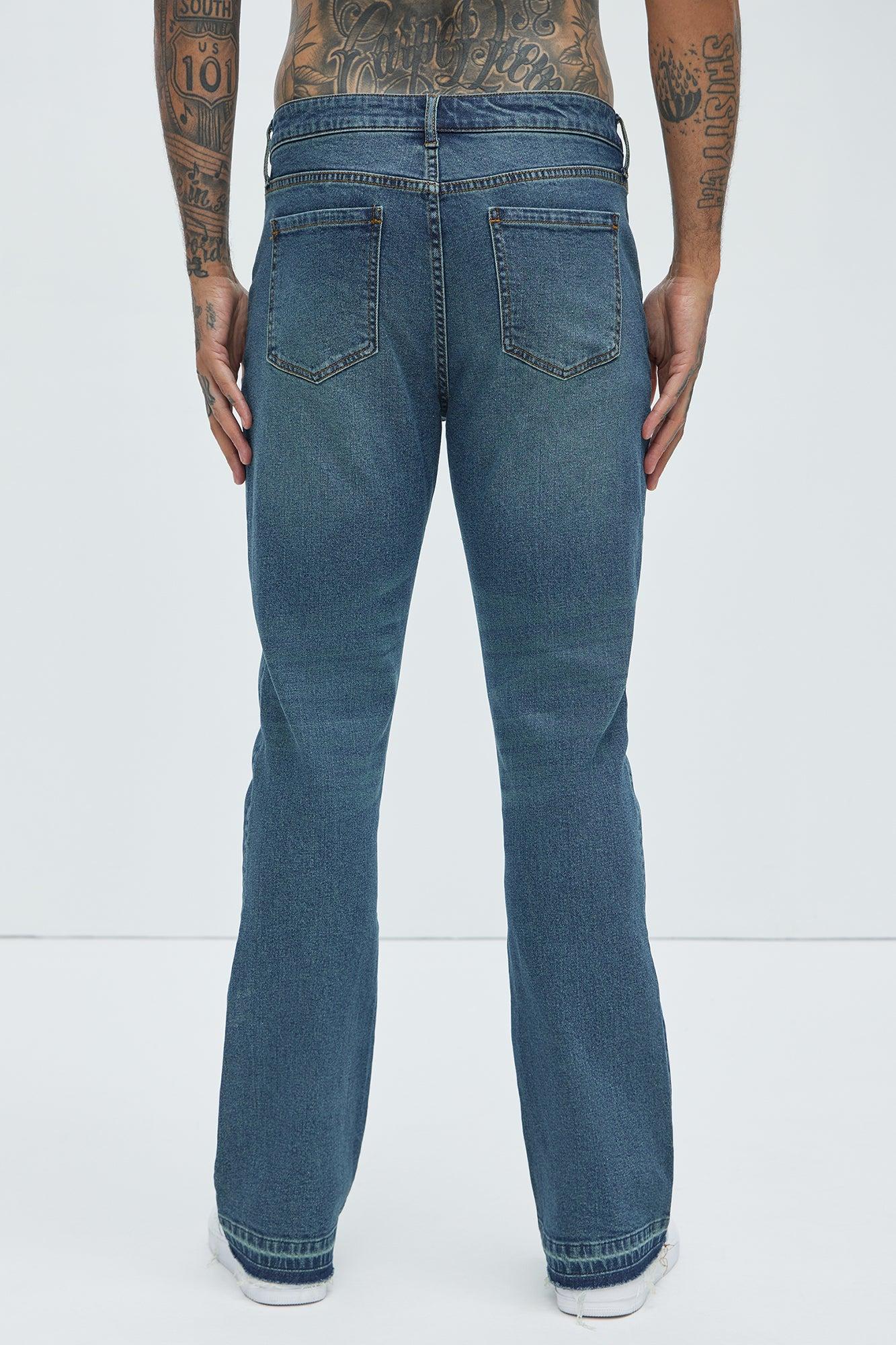 Cornell Slim Flare Jeans - Vintage Blue Wash Product Image
