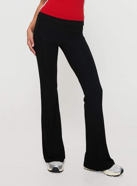Cherize Ribbon Stitch Pant Black Product Image