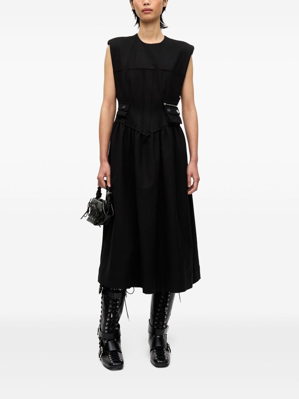 pleat-detailing midi dress Product Image