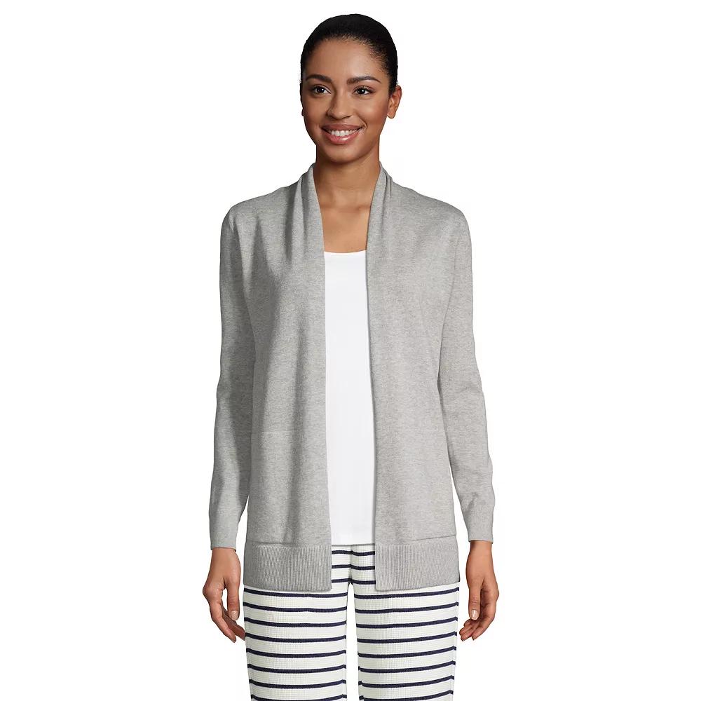 Women's Lands' End Open-Front Long Cardigan Sweater,  Product Image