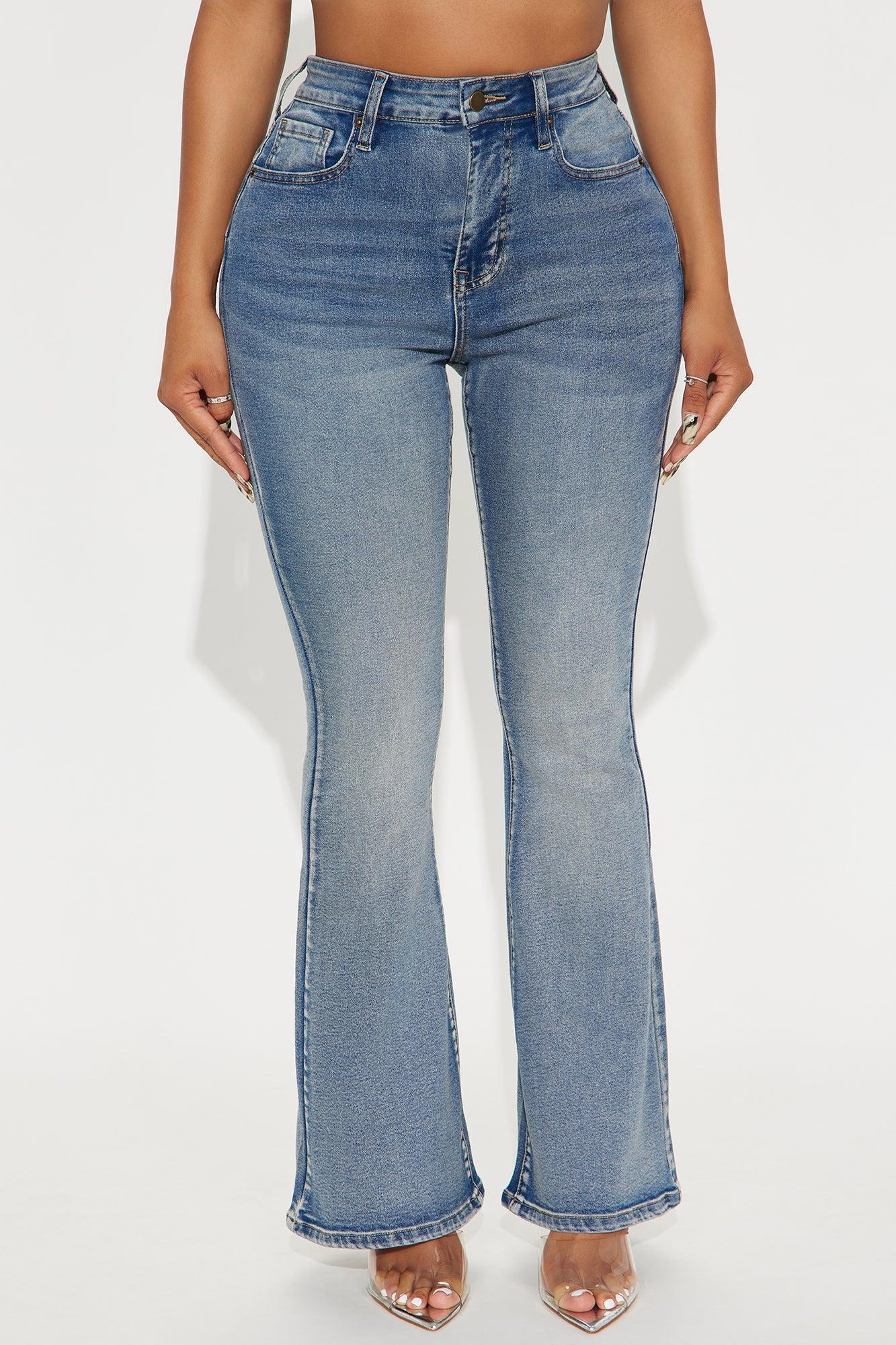 Petite Gemma Sculpting Stretch Flare Jeans - Vintage Wash Female Product Image