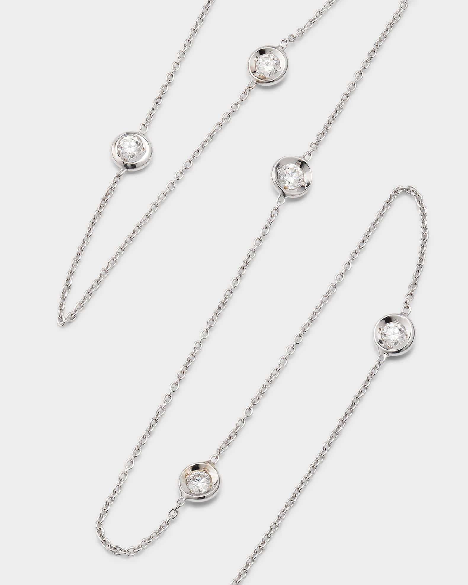 Womens Diamond By The Inch 18K Rose Gold & Diamond 5-Station Necklace/18 Product Image